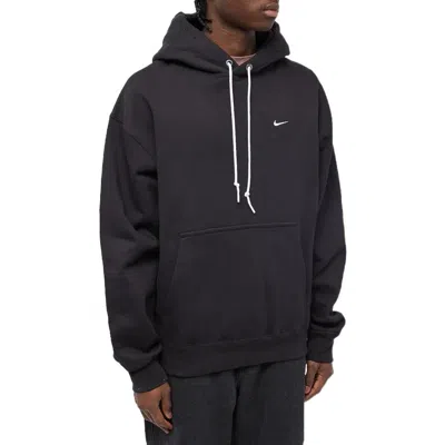 Nike Solo Swoosh Hoodie In Black
