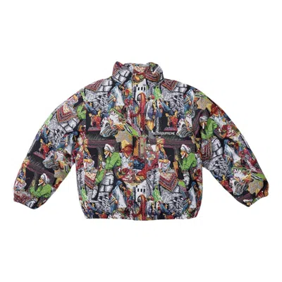 Supreme X Bless Tapestry Down Puffer Jacket 'multi-color' In Gray