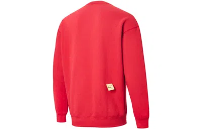 Puma X Michael Lau Graphic Long Sleeve Crew Neck Sweaters 'red'