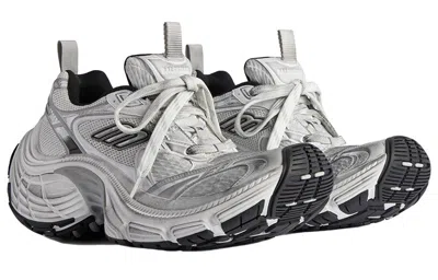 Balenciaga 10xl Reduced Mesh And Rubber Sneakers In Gray