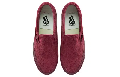 Vans Unisex Vault Classic Slip-on Lx Sneakers Red Wine Red
