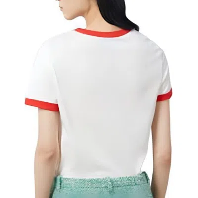Gucci Printed T-shirt With Round Neck In White