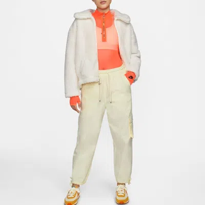 Nike (wmns)  Cny New Year's Edition Lamb's Wool Solid Color Lapel Jacket Sail White