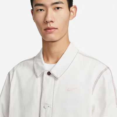 Nike Sportswear Lapel Work Jacket 'white Grey'