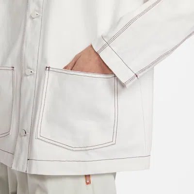 Nike Sportswear Lapel Work Jacket 'white Grey'