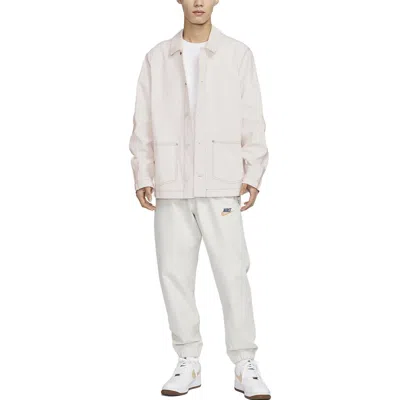Nike Sportswear Lapel Work Jacket 'white Grey'