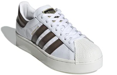 Adidas Originals (wmns) Adidas Blackpink Superstar Bold 'white Brown'