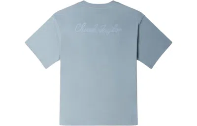 Converse Go-to Sneaker Patch T-shirt 'tidepool Grey' In Blue
