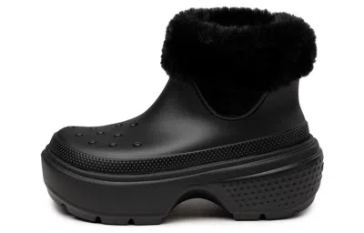 Crocs Stomp Lined Boot In Black