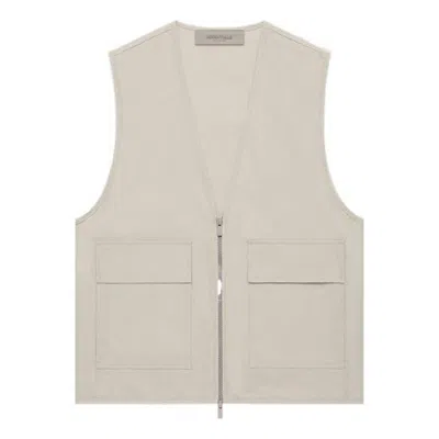 Essentials Fear Of God  Ss22 Work Vest 'wheat' In Gray
