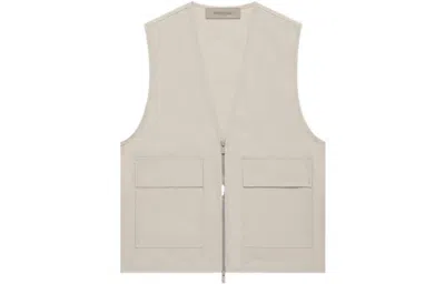 Essentials Fear Of God  Ss22 Work Vest 'wheat' In Gray