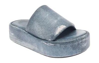 Balenciaga (wmns)  Rise Sandals 'denim Print Leather' In Blue