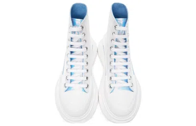 Alexander Mcqueen (wmns)  Silver Holographic Tread Slick Platform High Sneakers 'white Multi'