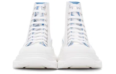 Alexander Mcqueen (wmns)  Silver Holographic Tread Slick Platform High Sneakers 'white Multi'