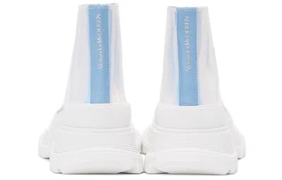 Alexander Mcqueen (wmns)  Silver Holographic Tread Slick Platform High Sneakers 'white Multi'