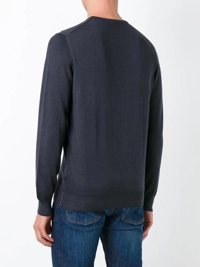 La Fileria For D'aniello Fine Knit Jumper In Grey