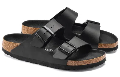 Birkenstock Double Strap Open Toe Sandals In Black