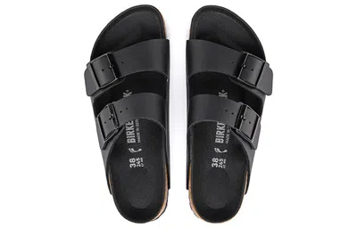 Birkenstock Double Strap Open Toe Sandals In Black