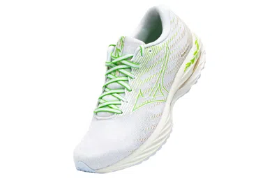 Mizuno Wave Rider 26'white Green' In Multi