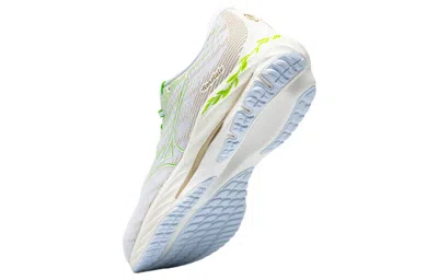 Mizuno Wave Rider 26'white Green' In Multi