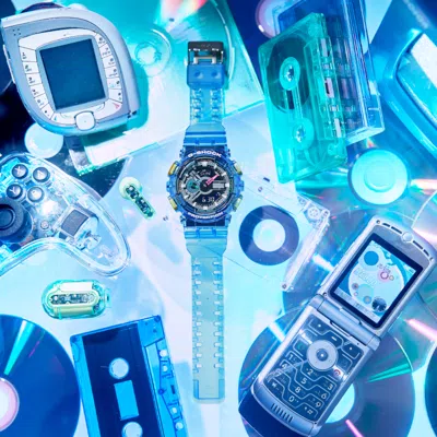 Casio G-shock Digital-analog 'transparent Blue'