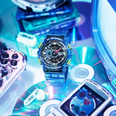 Casio G-shock Digital-analog 'transparent Blue'