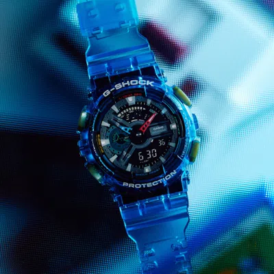 Casio G-shock Digital-analog 'transparent Blue'