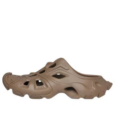 Balenciaga Hd Cut-out Mules In Brown