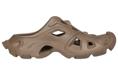 Balenciaga Hd Cut-out Mules In Brown