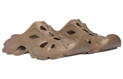 Balenciaga Hd Cut-out Mules In Brown