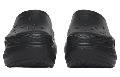 Balenciaga Pool Crocs Slide Sandals In Black