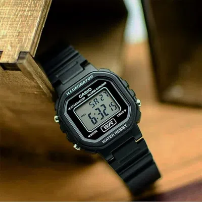 Casio Waterproof Quartz Black Strap Black Digital