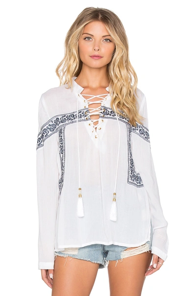 Chloe Oliver The Cast Away Top In Ivory
