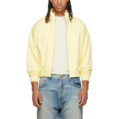 Essentials Funnel Neck Zip-front Jacket In Yellow