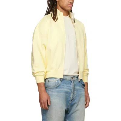 Essentials Funnel Neck Zip-front Jacket In Yellow