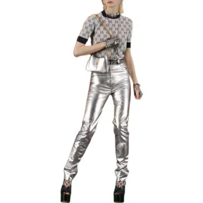 Gucci White Gg Jacquard Knit Sweater