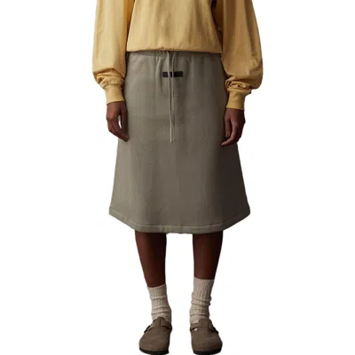Essentials (wmns) Fear Of God  Ss23 Midi Skirt 'seal' In Gray