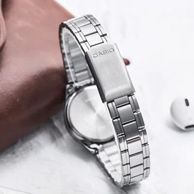 Casio Quartz Waterproof Silverpink Analog In Metallic