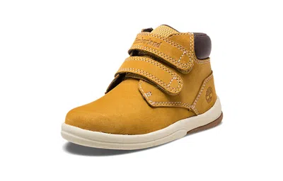 Timberland (td)  Toddle Tracks Hook And Loop Boots 'wheat Nubuck' In Brown