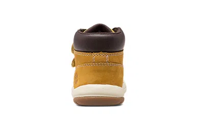 Timberland (td)  Toddle Tracks Hook And Loop Boots 'wheat Nubuck' In Brown