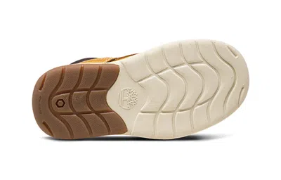 Timberland (td)  Toddle Tracks Hook And Loop Boots 'wheat Nubuck' In Brown