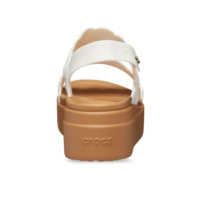 Crocs Brooklyn Woven Water Resistant Wedge Sandal In Neutral