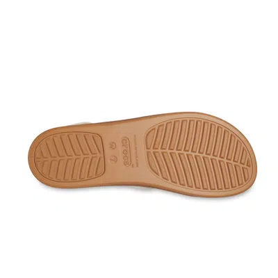Crocs Brooklyn Woven Water Resistant Wedge Sandal In Neutral