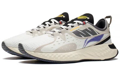 Li-ning Shield Lifestyle Comfort Shoes 'white Blue Beige' In Neutral