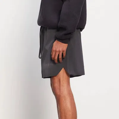 Essentials Fear Of God  Fw20 Reflective Volley Shorts 'black' In Gray