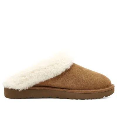 Ugg Scuffette Ii Slippers With Wool Lining In Brown
