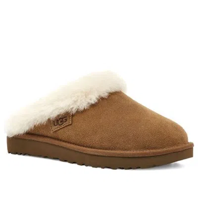Ugg Scuffette Ii Slippers With Wool Lining In Brown