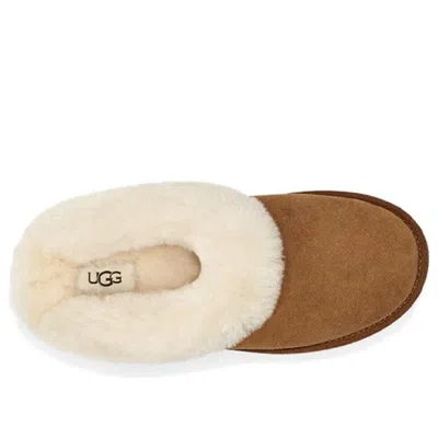 Ugg Scuffette Ii Slippers With Wool Lining In Brown
