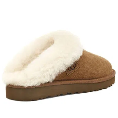 Ugg Scuffette Ii Slippers With Wool Lining In Brown