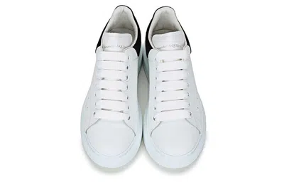 Alexander Mcqueen Crystal-embellished Leather Exaggerated-sole Sneakers In White